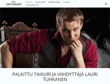 Tablet Screenshot of laurituhkanen.com